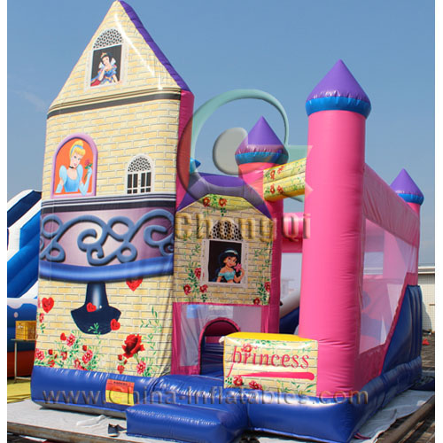 Disney Princess inflatable combos bouncy castle